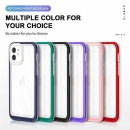 New Design Clear Phone Cases For iPhone 13 Pro Max 12 11 XR XS Samsung S22 Ultra Z FLIP 3 A13 A02S A11 A32 A52 A72 A82 TPU PC Acrylic Anti Drop Case