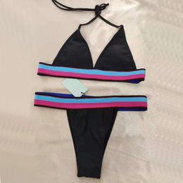 Summer Beachwear Designer Bikini Set Black Two Pieces Bikinis 2023 Bandage Biquinis Sexy Push Up Swimsuit XL Brand Swimwear Women Bathing Suits Maillot de bain Femme