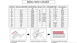 gold Fashion letter ring bague for Woman Simple Personality Party wedding lovers gift engagement rings jewelry with box NRJ s