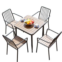 Camp Furniture Outdoor Table Chair Combination Leisure Bar Courtyard Anticorrosion Iron Garden Balcony Tables And Chairs