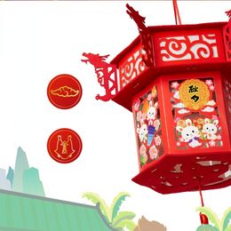 Chinese Mid Autumn Festival Manual DIY Luminous Lantern Candle Lantern Chinese Lantern Mid Autumn Festival Decoration