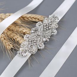 bridal fashion dresses UK - Wedding Sashes S369 Luxury Handmade Rhinestones Dress Belt Pearl Belts For Women Ribbon Bridal Fashion Accessories