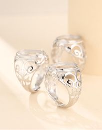 Cluster Rings 13*18mm 925 STERLING SILVER Semi Mount Bases Blanks Base Blank Pad Ring Setting Set Diy Jewellery A5634