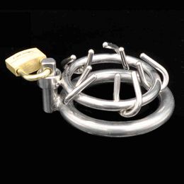 NXY Cockrings Male Chastity Cock Ring Penis Bondage Cbt BDSM Torture Stainless Steel Metal Dick Adult Sex Toys For Men Erotic Cockring 1124