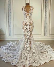 Glamorous Mermaid Evening Dresses Spaghetti Sleeve-less Race Tulle Prom Dress Floor Length Special Occasion Dresses New design dress