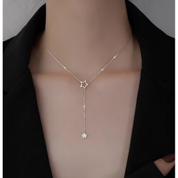 Christmas Gift Cute Shiny Star Choker Chiain Drop Charm Necklaces Charming Woman Wedding Party Birthday Jewelry