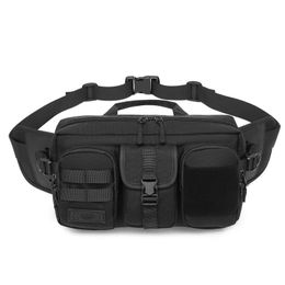 Outdoor Bags Climbing Bag Large Capacity Cross-body Chest Multi-functional Sports Waterproof Men's Fanny Pack Nylon For 9inch Pad