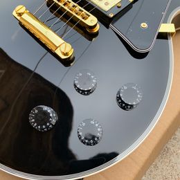 Black Beauty Electric Guitar Mahogany Body And Neck Gold Hardware