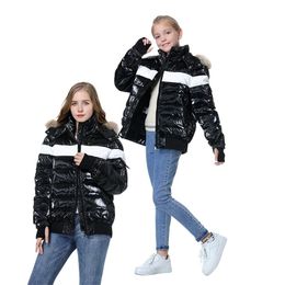 Orangemom Brand Teen Winter Coat White Duck down Children's Jacket For 8-18 Years Boys girls clothes warm Down Parka Mom and me 211203