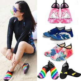 2021 Men Beach Striped Socks Women Kid Swimming Water Sport Barefoot Sneaker Gym Yoga Fitness Dance Swim Surfing Diving Snorkelling Shoes