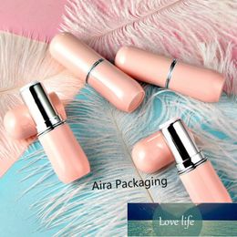 Bottle Pink Elegant Lipstick Tube 12.1mm Plastic Empty Top Quality Lip Balm Round Graceful Rouge Container 50pcs/lot