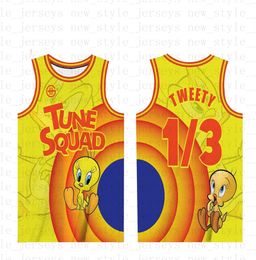 Space Jam 2 Basketball Jerseys Bugs Bunny LeBron Michael Taz 1/3 Tweety 22 Bill Murray 10 Lola J7 runner Jersey James