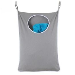 Hanging Laundry Hamper Over the Door Large Capacity Dirty Clothes Storage Portable Durable Oxford Cloth Recycle Bag HK-80 Y200429