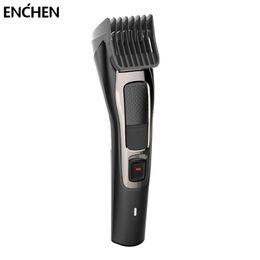 ENCHEN Sharp3S Men Hair Clipper Trimmer Professional For Adult Kids USB Rechargeable Hair Cutter Machine With 2 Limit Combs 220209