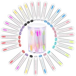 30 Pieces Disposable Eyebrow Brushes Tubes Mascara Wand Eyelash Diamond with Transparent Cylinder Packaging for Women Girls