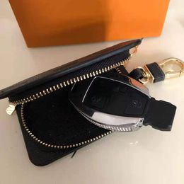 Luxurys Designers Fashion Key Wallets Buckle Bag Car Keychain Handmade Leather high quality Keychains Man Woman Monograms Purse Ba281K