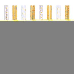 Chopsticks 8 Pairs Printing Bamboo Durable Anti-scalding Serving Tableware For Home Restaurant (Breakfast Patter