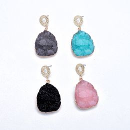 Irregular Resin Quartz Crystal Drop Earring Fashion Dangle Earring Earrings For Women Large Earring