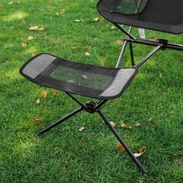 Fishing Accessories Leg Stool Camping Footrest Folding Chair Portable Aluminum Alloy Beach Barbecue BracketFishing