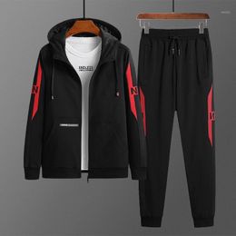 Men's Tracksuits Spring 2021 Extra Large Knitted Hooded Sportswear