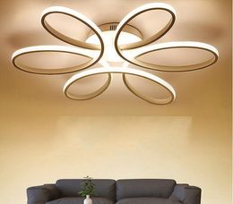 Modern Minimalism LED Ceiling Chandelier lighting Aluminium Flower Led Ceiling Light Fixture for Living Room Dining Room Bedroom