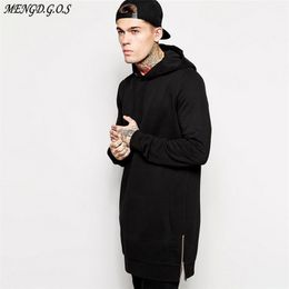 Jogger Streetwear Brand Men's Hoodie Hip Hop Casual Long Jacket Autumn and Winter Fashion Cotton Men's Clothing LJ200826