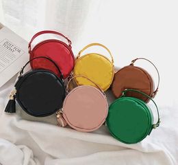 Children baggit handbags Fashion Korean Baby Girls Mini Princess Purses Lovely Designer Kids Round Bags Girl Cross-body Bag