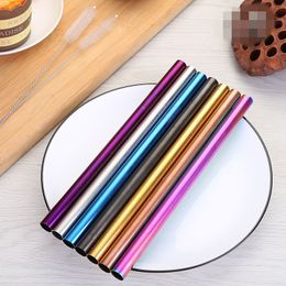 2021 Stainless Steel Straws, Ultra Long 8.5 10.5 Diameter Reusable Metal Drinking Straws With Smooth-friendly Wide Diameter Straw