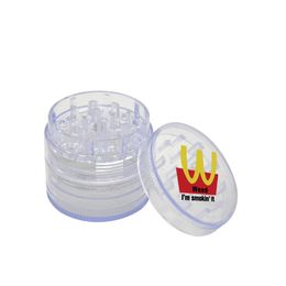Cheap Plastic Smoke Grinder 50mm Four Layer Grinders Creative Multi Pattern Batchs Herb Crusher