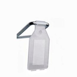 Retail Supplies Plastic Price Sign Label Display Hook Hanging Tag Holders Clips Supermarket Shelf Single Wire Rack 100pcs