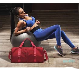 Designer men and women portable fitness shoulder bag playing football basketball sports large capacity travel bag shoes dry and wet sepa25