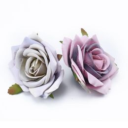 8cm Artificial Plants Scrapbooking Roses Head Wedding Flower Wall Decorative Wreaths Vases For Home Decoration Fake jllWbM
