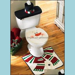 Decorations Festive Party Supplies & Garden Chuangda Toilet Set Three Piece Snowman Christmas Home Decoration 82 Drop Delivery 2021 Brgom