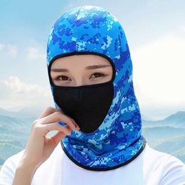 Cycling Protection Mask, Summer Sports Sunscreen Headscarf, Outdoor Windproof Cycling Headgear, Sports Camouflage Head Guard Headband