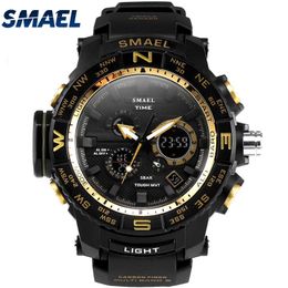 50atm Waterproof Smael Dropshipper Product for Young People Multi-functional Outdoor Led Watch Wristwatch Best Gifts Mode1531 Q0524