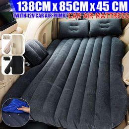 Other Interior Accessories Inflatable Car Mattress Outdoor Camping Bed PVC Flocking Multifunctional