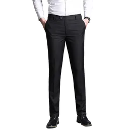 Styles Suit Pants Men Business Trousers Classic Male Dress Pant Full Length Fashion Pant Grey Black Casual Mens Dress Suit Trousers Size 32