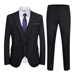Autumn Suits Men's Fashion Self-cultivation Business Casual Small Suits Men X0909