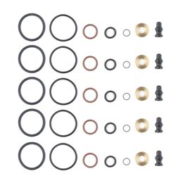 5Sets Pump Nozzle Sealing Kits 1417010999 Fuel Injector Seal Repair Kit for 1.2l 1.4l 1.9l 2.0l 2.5l TDI Engines Car tool Car