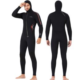 Swim Wear Man Water Sports Swimming Diving Snorkelling Surfing 5mm One Piece Full Suit With Cap