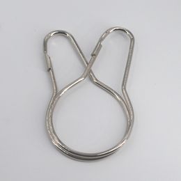 Shower Curtain Hooks Rings Bathroom Curtain Rustproof Stainless Steel Rings Hook Polished Chrome DH8760