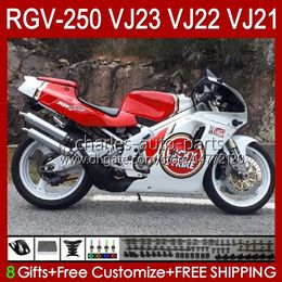 Body Kit For SUZUKI RGVT lucky red new RGV 250 CC RGV250 SAPC VJ23 Cowling RGV-250CC RVG250 250CC 97 98 Bodywork 107HC.193 RGVT-250 VJ 23 RGV-250 Panel 1997 1998 Fairings