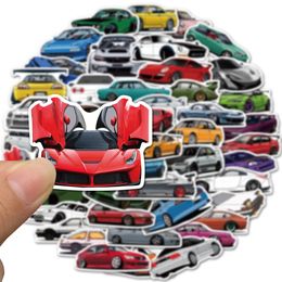 Car sticker 10 50 100pcs Sports Racing Car Stickers for Helmet Bumper Luggage Bicycle Snowboard Cool Vinyl Decals Sticker Bomb JDM321g