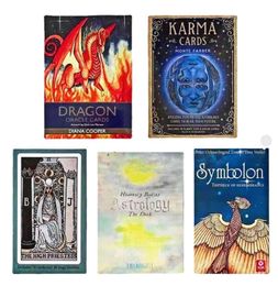New Tarot Karma Cards Tarot Cards Dragon Oracles Cards for Divination Fate Beginners Tarot Deck Board Game for Adult
