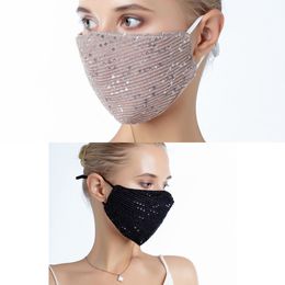 Bright Silk Sequin Personalised Mask Fashion Thin All Cotton Sunscreen in Summer FEAY726