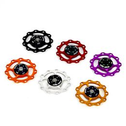 Bike Derailleurs Bearing MTB Mountain 11T Aluminum Alloy Bicycle Steel Jockey Wheel Rear Derailleur Pulley Guide Pulleys