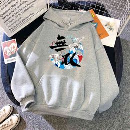 Men Hoodies Chinese Culture Print Harajuku Loose Anime Sweatshirt Winter Autumn Fleece Loose Clothes Hip Oversize Streetwear H1227