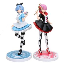 Anime figure Toys Re:Life in a different world from zero Ram Figure Sexy girl Rem Desktop decoration action figure model 21-25CM C0220