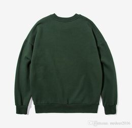 2021 Man ashion leisure long sleeve Dark green Round collar sweaters