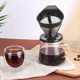 reusable coffee filter basket UK - Coffee Filter Baskets Reusable Refillable Dropper Cup Style Brewer Tool Handmade Coffee & Tea Maker C0316